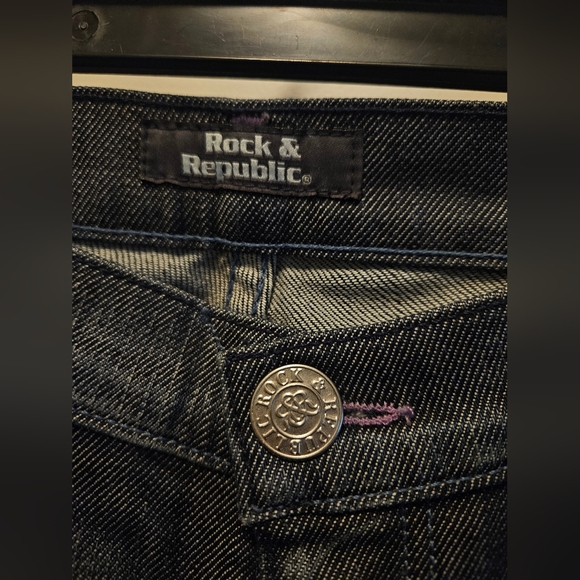 Rock & Republic Dark Gray Boot Cut Jeans - Picture 4 of 5
